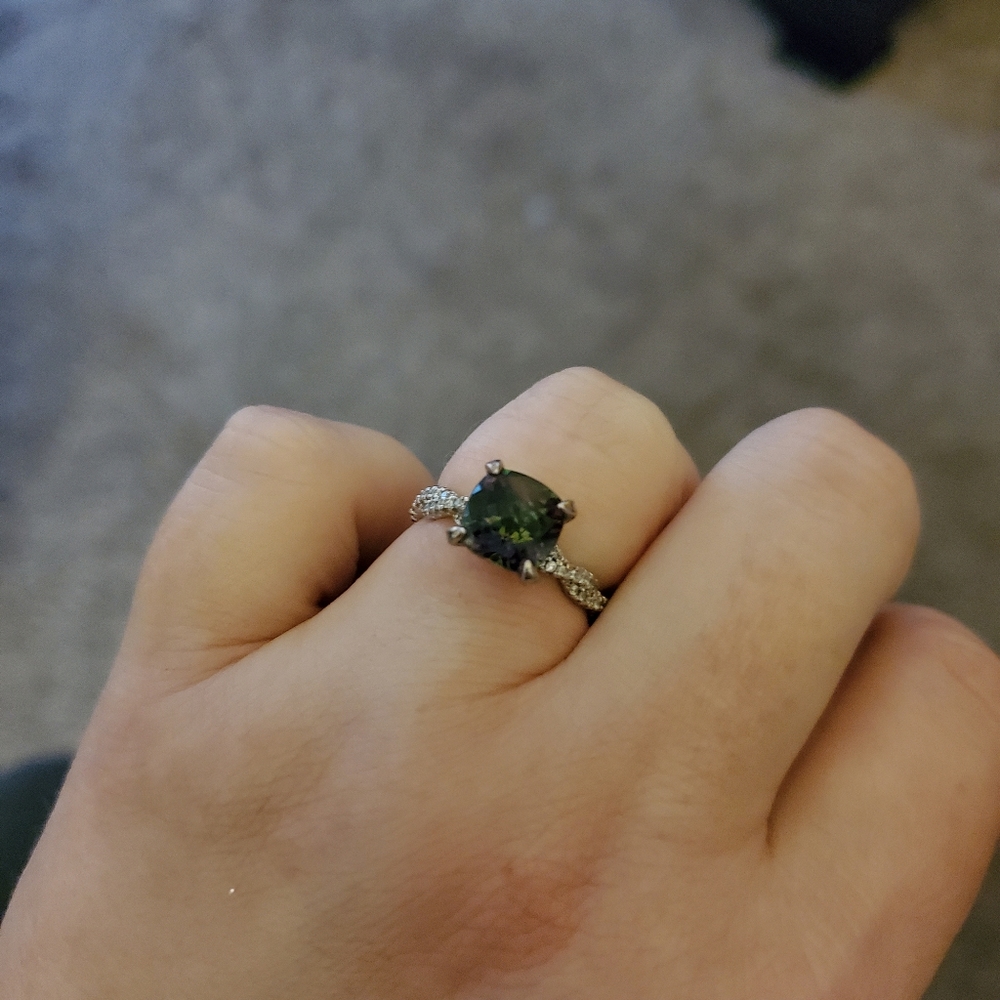 Mystic Topaz Silver Ring